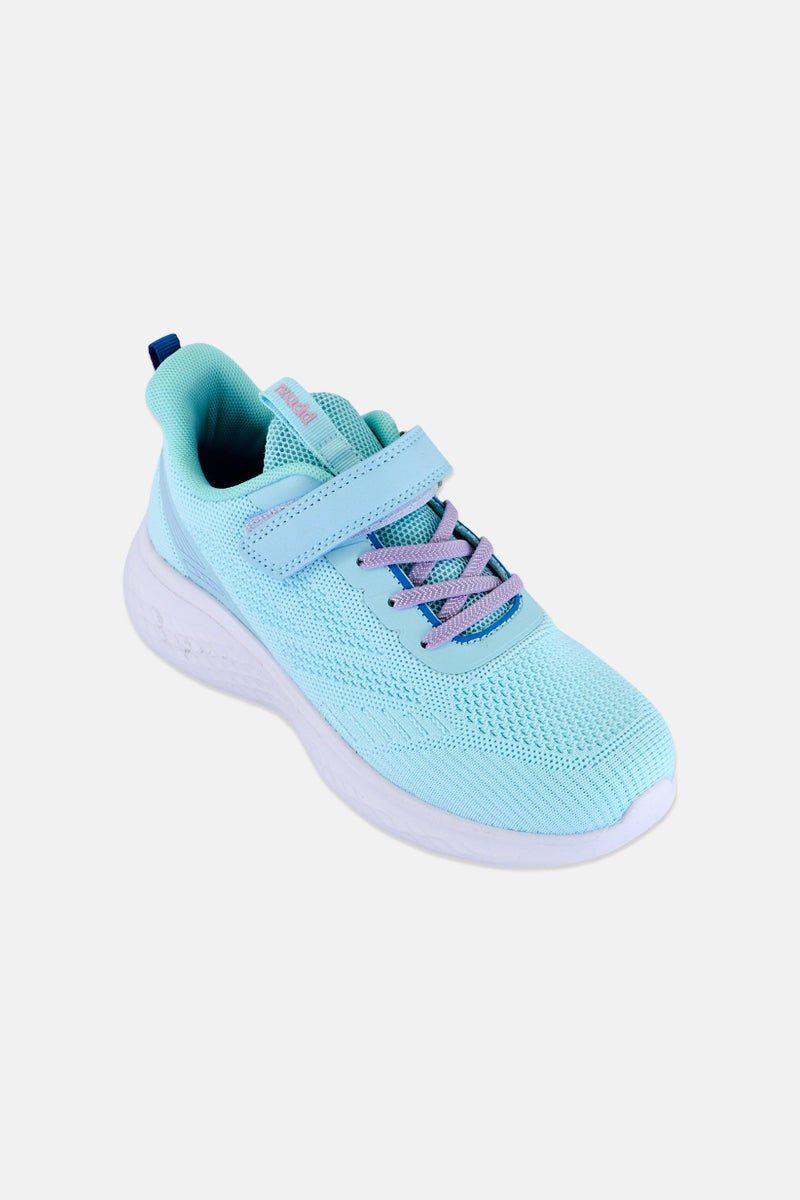 Mudd Kids Girl Velcro Closure Outdoor Shoes, Turquoise - Image 1